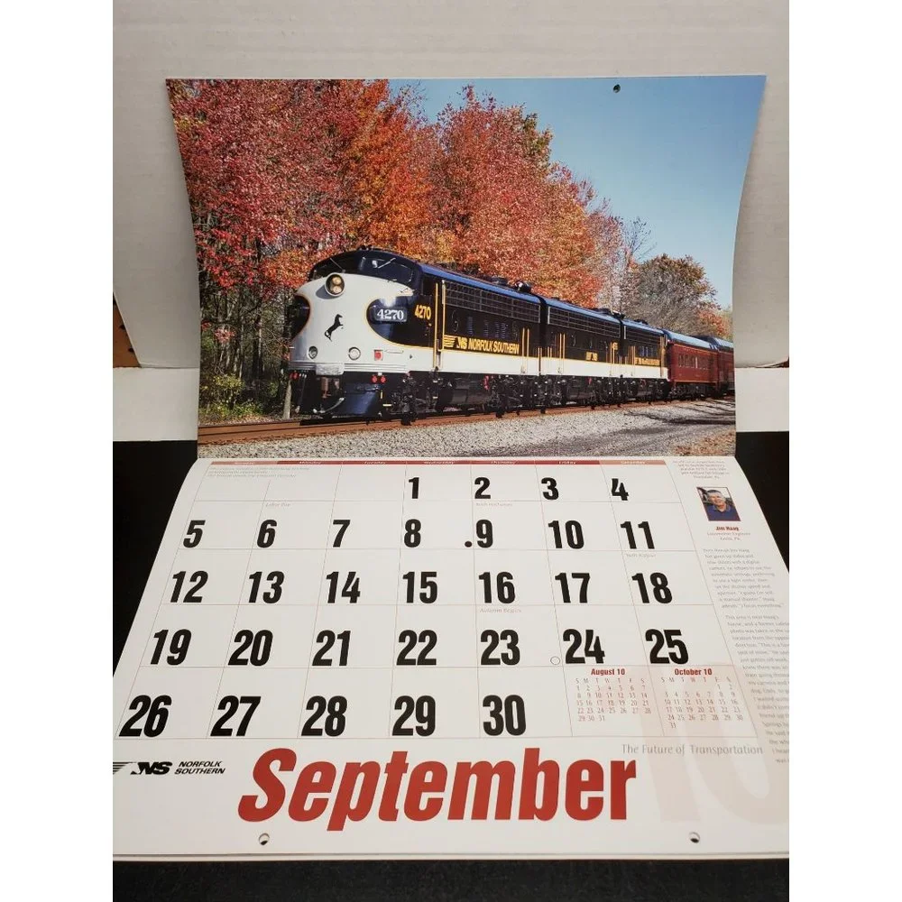 2010‎ Norfolk Southern Railroad Calendar - Oversize